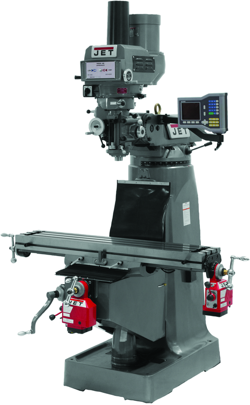 JTM-4VS Mill With X and Y-Axis Powerfeeds With Power Draw Bar - Apex Tool & Supply