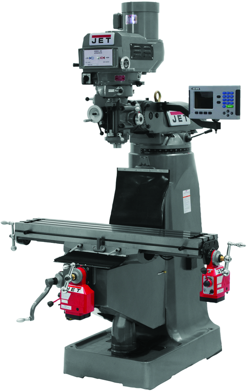 JTM-4VS-1 Mill With 3-Axis ACU-RITE 200S DRO (Quill) With X and Y-Axis Powerfeeds - Apex Tool & Supply