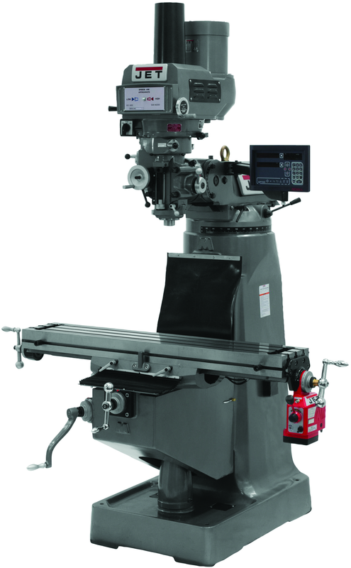 JTM-4VS Mill With Newall DP700 DRO With X-Axis Powerfeed and Power Draw Bar - Apex Tool & Supply