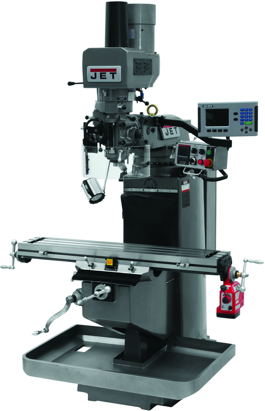 JTM-949EVS Mill With Acu-Rite 200S DRO With X-Axis Powerfeed and Air Powered Drawbar - Apex Tool & Supply