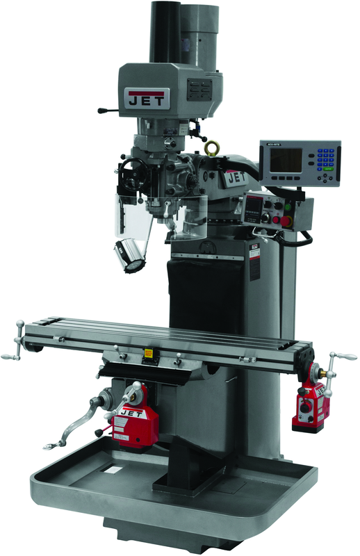 JTM-949EVS Mill With Acu-Rite 200S DRO With X and Y-Axis Powerfeeds and Air Powered Drawbar - Apex Tool & Supply