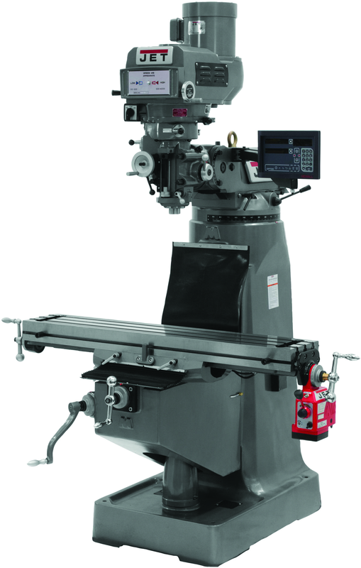 JTM-4VS-1 Mill With Newall DP700 DRO With X-Axis Powerfeed - Apex Tool & Supply