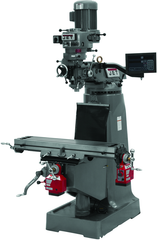 JTM-1 Mill With 3-Axis Newall DP700 DRO (Quill) With X and Y-Axis Powerfeeds - Apex Tool & Supply