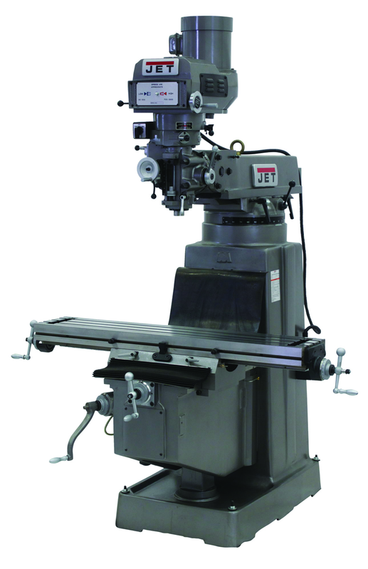 JTM-1050 Mill With Newall DP700 DRO With X and Y-Axis Powerfeeds - Apex Tool & Supply