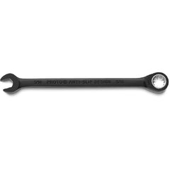 Proto Black Chrome Combination Non-Reversible Ratcheting Wrench 5/16″ - Spline - Apex Tool & Supply