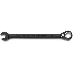 Proto Black Chrome Combination Reversible Ratcheting Wrench 11/32″ - Spline - Apex Tool & Supply