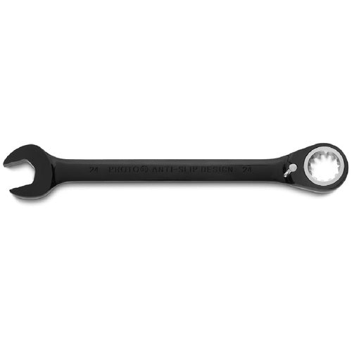 Proto Black Chrome Combination Reversible Ratcheting Wrench 7/32″ - Spline - Apex Tool & Supply