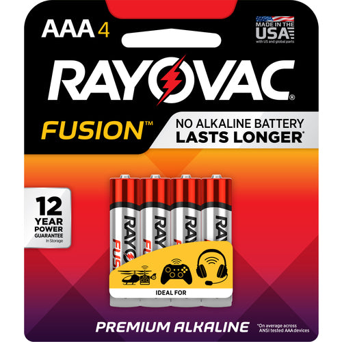 AAA Fusion Alkaline Batteries-4Pk - Apex Tool & Supply