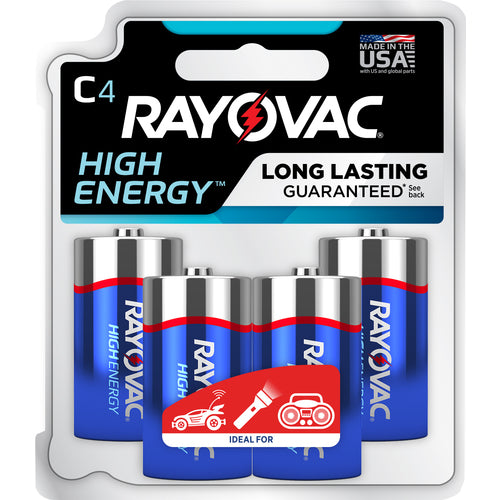C High Energy Alkaline Batt-4Pk - Apex Tool & Supply