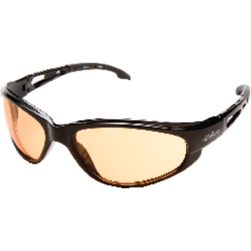 Amber Lens- Fog/Scratch Resistant- Flex Nylon Black Frame - Apex Tool & Supply