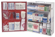 First Aid Kit - 3-Shelf Industrial Cabinet - Apex Tool & Supply