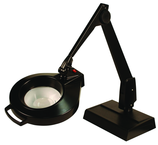 28" Arm 1.75X LED Magnifier Desk Base W/ Floating Arm Circline - Apex Tool & Supply