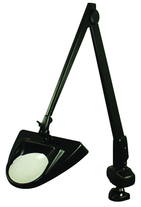 40" LED Magnifier 2.25X Clamp Base W/ Floating Arm Hi-Lighter - Apex Tool & Supply