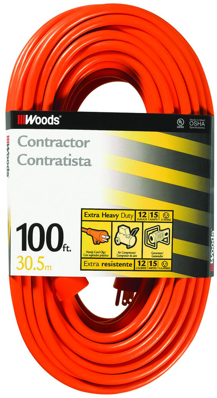 Extension Cord - 100' Extra HD 1-Outlet (Outdoor Style) - Apex Tool & Supply