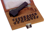 112 Pc. Figure & Letter Stamps Set with Holder - 1/8" - Apex Tool & Supply