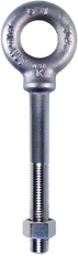 304 Stainless Steel Plain Pattern Nut Eye Bolt - 5/16-18 Thread; 5/8" Eye Dia. - Apex Tool & Supply