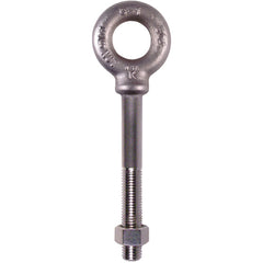 304 Stainless Steel Plain Pattern Nut Eye Bolt - 1/4″-20 Thread Size, 1/2″ Eye Diameter - Apex Tool & Supply