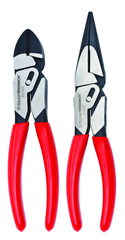 2 Piece PivotForce Compound Action Plier Set - Apex Tool & Supply