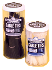 Cable Ties in a Jar - Natural Nylon-4; 7.5; 11" Long - Apex Tool & Supply