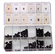 Set Screw Assortment - Fine/Coarse - 5-40 - 3/8-16 Dia - Apex Tool & Supply