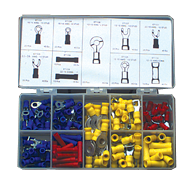 185 Piece - Electrical Terminal Assortment - Apex Tool & Supply