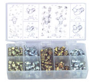 385 Pc. Grease Fitting Assortment - Apex Tool & Supply