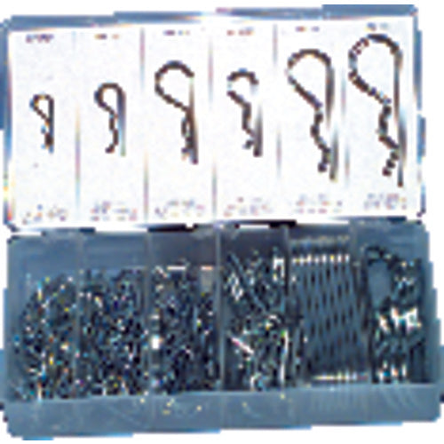 141 Pieces - Hitch Pin Clip Assortment-1/16″-3/16″ Diameter - Apex Tool & Supply