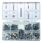 Rnd Head Machine Screw Assortment - 6-32 - 10-24 Dia - Apex Tool & Supply