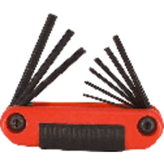 9 Pieces-5/64″-1/4″ Fold Up Style - Hex Key Set - Apex Tool & Supply