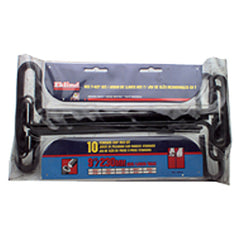 10 Pieces-3/32″-3/8″ T-Handle Style-9″ Arm-Hex Key Set with Plain Grip - Apex Tool & Supply