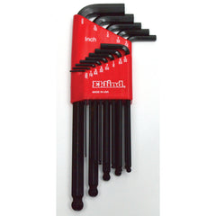 13 Pieces-0.050″-3/8″ Long Arm Style - Ball End Hex Key Set - Apex Tool & Supply