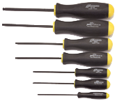 8 Piece - 7/64 - 5/16" Screwdriver Style - Ball End Hex Driver Set with Ergo Handles - Apex Tool & Supply