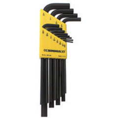 12 Pieces-0.050″-5/16″ Long Arm Style - Hex Key Set - Apex Tool & Supply