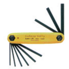 9 Pieces-0.050″-3/16″ Fold Up Style - Hex Key Set - Apex Tool & Supply
