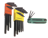 30 Piece - .050 - 3/8"; 1.5 - 10mm; & T6 - T25 Reg; Ball End; & Fold up Style - Hex Key & Torx Set - Apex Tool & Supply