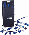 10 Ton Portable Industrial Hydraulic Maintenance Kit - Designed to applications of pushing; spreading; pressing and more - Packaged in Custom fitted rugged blow molded storage case with wheels. - Apex Tool & Supply