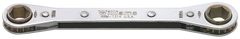 16 x 18mm - 8-1/8'' OAL - Chrome Plated Straight Ratcheting Box Wrench - Apex Tool & Supply