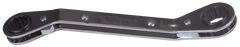 11/16 x 13/16'' - 9-1/8'' OAL - Chrome Plated 25° Offset Ratcheting Box Wrench - Apex Tool & Supply