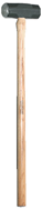 Sledge Hammer -- 10 lb; Hickory Handle; 2-1/2'' Head Diameter - Apex Tool & Supply