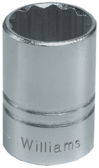 1-1/2" - 1/2" Drive - 12 Point - Standard Socket - Apex Tool & Supply