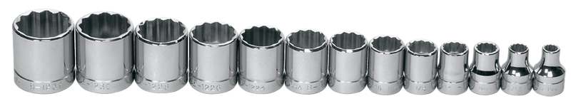 13 Piece - 3/8" Drive - 12 Point - Combination Kit - Apex Tool & Supply