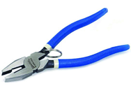 7" Electrician's Plier with Side Cutter- Cushion Grip Handle - Apex Tool & Supply