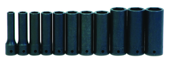 11 Piece - 1/2" Drive - 6 Point - Combination Kit - Apex Tool & Supply