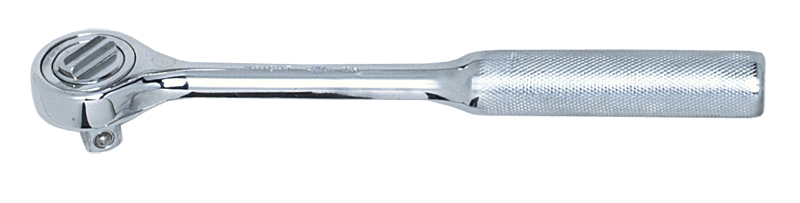 7" OAL - 3/8'' Drive - Round Head - Reversible Ratchet - Knurled Handle - Apex Tool & Supply