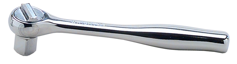4-3/4" OAL - 3/8'' Drive - Round Head - Reversible Ratchet - Plain Handle - Apex Tool & Supply