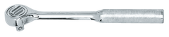 10-1/4" OAL - 1/2'' Drive - Round Head - Reversible Ratchet - Knurled Handle - Apex Tool & Supply