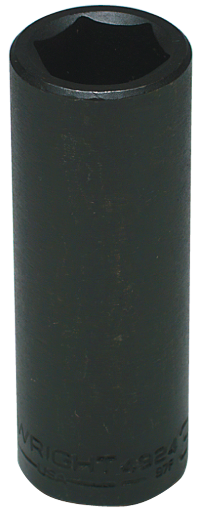 32mm x 88.9mm OAL - 1/2'' Drive - 6 Point - Metric Deep Impact Socket - Apex Tool & Supply