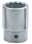 1-13/16 x 2-13/16" - 3/4" Drive - 12 Point - Standard Socket - Apex Tool & Supply