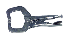 MIT Locking Grip C-Clamp -- #3835 Plain Grip 8-3/8'' Capacity 18'' Long - Apex Tool & Supply