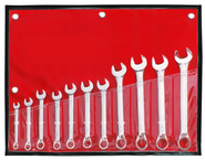 11 Piece - 12 Point - 3/8; 7/16; 1/2; 9/16; 5/8; 11/16; 3/4; 13/16; 7/8; 15/16 & 1" - Combination Wrench Set - Apex Tool & Supply